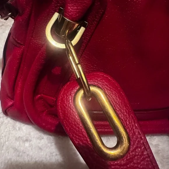 Chloe Paraty Red Leather Handbag - Picture 4 of 16